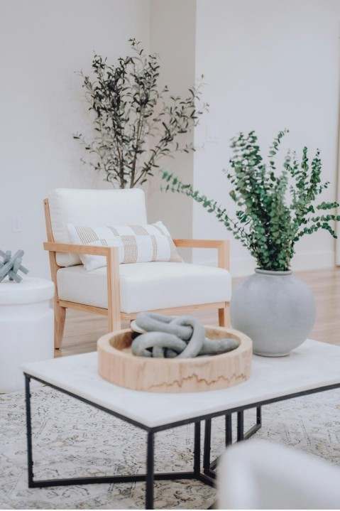 Built-in joinery in living area